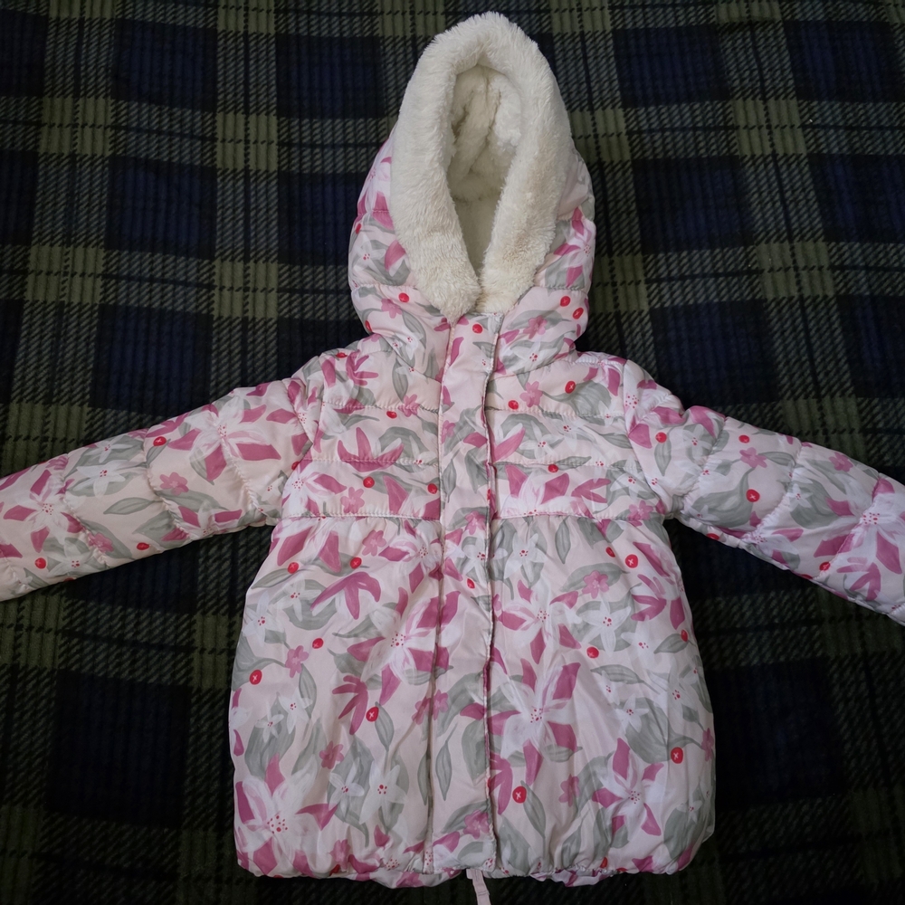 Falls Creek Pink Floral Puffer Jacket